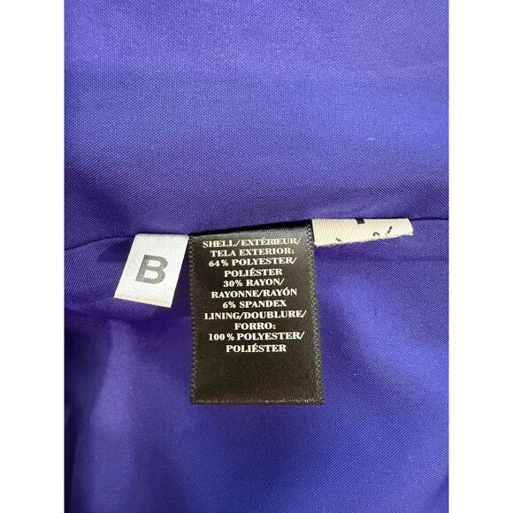 Ann Taylor Petite Purple Cap Sleeve Dress Laser Cut Hem Scoop Neck 10P - Picture 8 of 12